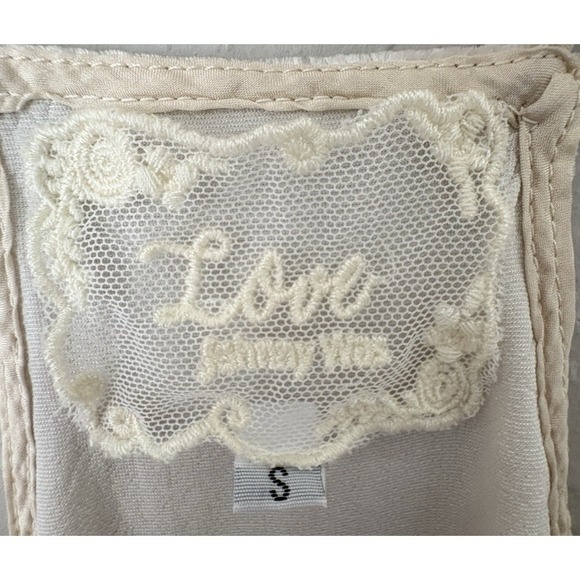 Johnny Was Ivory Silk Velvet Lace Trim Cami Top Luxe Romantic Boho Dainty Fairy - Picture 7 of 10